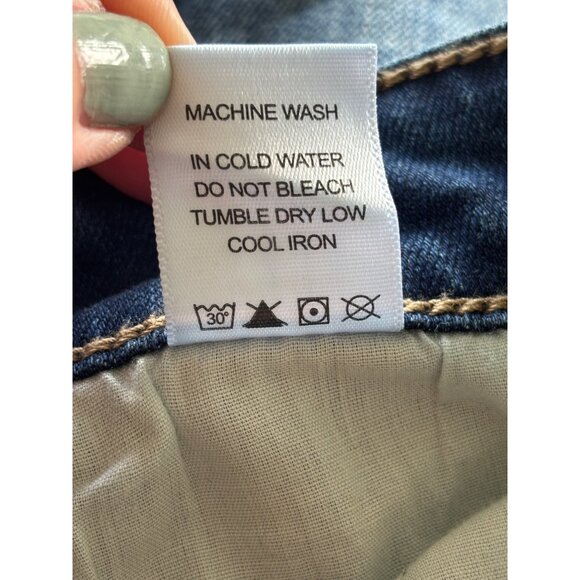 Judy Blue Womens Boyfriend Fit Distressed Button-Fly Jeans Size 13/31 Mid Wash - Picture 11 of 12